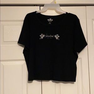 black hollister crop